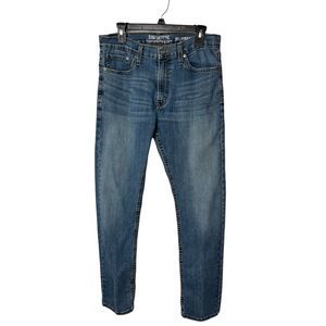 LEVI Strauss Co Signature Mens S51 Straight Jeans 32x34 Blue Denim